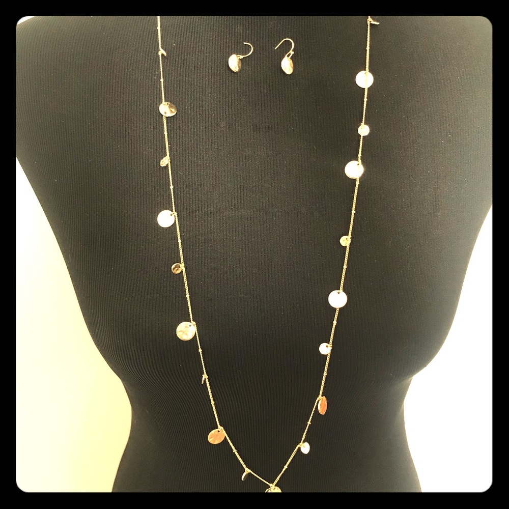 Jewelry earrings and necklace